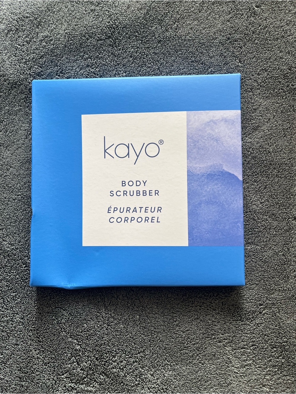 Kayo Blue Body Scrubber - Gentle Exfoliating Bar